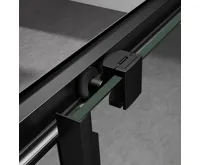 GELCO SIGMA SIMPLY BLACK sprchové dveře posuvné pro rohový vstup 1000 mm, sklo Brick (4)