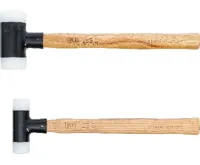 BGS Palice s nylonovými hlavicemi, 30 a 45 mm,2 kusy,Hickory rukojeť (4)