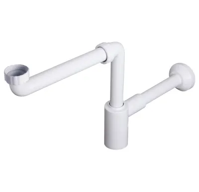 BRUCKNER CRONO umyvadlový sifon šetřící místo, 5/4", DN32, bílá