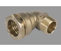 PE mosaz koleno přechodové 32x1&quot; ZV venkovní závit - pro plyn