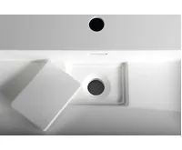 SAPHO AMUR umyvadlo, litý mramor, 90x46cm, kryt výpusti, bílá (9)