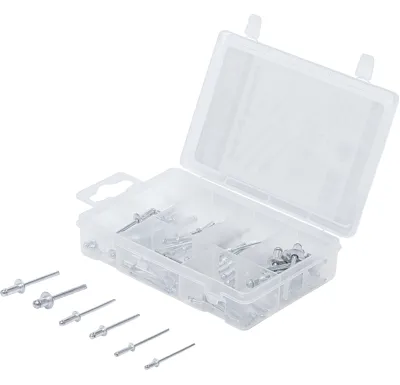 BGS Nýty trhací, 2,4-4,8 mm, sada 70 dílů