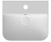 ISVEA SOTT AQUA keramické umyvadlo závěsné/na desku, 51x50cm, bílá (4)