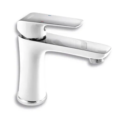 NOVASERVIS Umyvadlová baterie bez výpusti Nobless Tina bílá/chrom - 38001/1,1