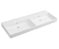 SAPHO KARE 120 keramické dvojumyvadlo nábytkové 120x46cm, bílá