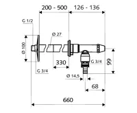 Schell Polar II ventil nezámrzný 1/2" 200-500mm (1)
