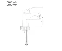 Umyvadlová stojánková baterie, Sonáta, s výpustí, chrom (1)