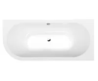 POLYSAN VIVA R MONOLITH asymetrická vana 180x75x60cm, bílá (7)