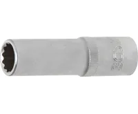 BGS Hlavice nástrčná 1/2" 14,0 mm, 12ti hranná, prodloužená, ProTorgue BGS Hlavice nástrčná 1/2" 14,0 mm, 12ti hranná, prodloužená, ProTorgue