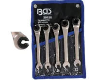 BGS Klíče očkoploché ráčnové,  otevřené, 5dílná