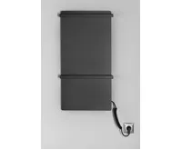 SAPHO ELMIS elektrický sušák ručníků 400x800 mm, 120 W, hliník, černá mat (4)