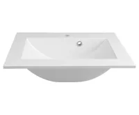 SAPHO YUKON umyvadlo, litý mramor, 60x45cm, bílá (5)