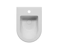 GSI KUBE X bidet závěsný 36x50cm, bílá mat (3)