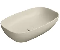 GSI NUBES keramické umyvadlo na desku 60x38cm, creta mat GSI NUBES keramické umyvadlo na desku 60x38cm, creta mat