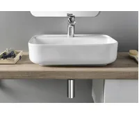 SAPHO GARDA keramické umyvadlo na desku, 50x40cm, bílá (10)