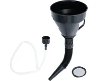 BGS Sada trychtýřů pro plnění oleje, s flexibilní trubkou a hadicí, O 135 mm, 3dílná BGS Sada trychtýřů pro plnění oleje, s flexibilní trubkou a hadicí, O 135 mm, 3dílná