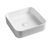 SAPHO BLADE keramické umyvadlo na desku, 40x40cm, bílá