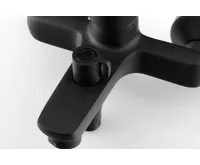 AQUALINE LOTTA nástěnná vanová baterie, černá mat (5)