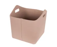 HS Flamingo Koš na dřevo plstěný, krémový