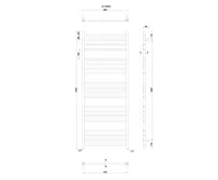 SAPHO METRO otopné těleso 600x1530 mm, chrom (5)