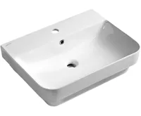 ISVEA SOTT AQUA keramické umyvadlo zápustné, 57x44cm, bílá