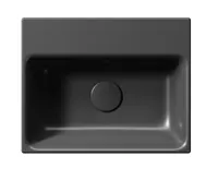 GSI NUBES keramické umývátko 40x32cm, bez otvoru, černá mat (3)