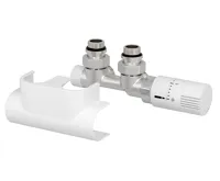 AQUALINE TOP 50 připojovací sada termostatická pro středové připojení, pravá, bílá (3)