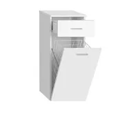 AQUALINE ZOJA/KERAMIA FRESH skříňka spodní s košem 35x78x29cm, bílá (1)