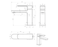 SAPHO MIXONA 25 stojánková umyvadlová baterie, chrom (10)