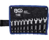 BGS Klíče očkoploché extra krátké, 10 dílů sada (3)