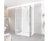 Sprchová stěna WALK IN, Novea, 35 x  200 cm, chrom ALU, sklo Čiré