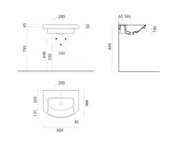 GSI NORM keramické umyvadlo 60x49cm, oblé, 3 otvory, bílá ExtraGlaze (3)
