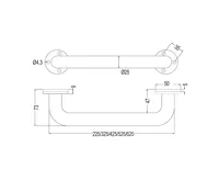 Madlo rovné-bílé-ø25mm-20cm (1)