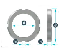 BGS Klíč na matice se zářezy, vnější čep, KM4 (2)