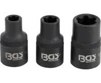 BGS Hlavice nástrčné 1/2&quot; Ribe M6S, M8S, M12S, sada 3 díly