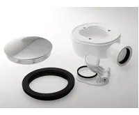 POLYSAN Vaničkový sifon, průměr 90mm, DN40, extra nízký, krytka nerez lesk (4)