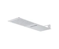 Sprchová sada s termostatickou podomítkovou tlačítkovou baterií - 3-cestná - hranatý kryt (5)