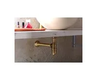 SAPHO RETRO umyvadlový sifon 5/4", odpad 32 mm, bronz (1)