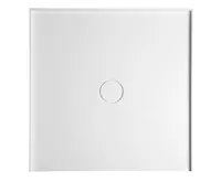 POLYSAN MIRAI sprchová vanička z litého mramoru do niky, 90x90x1,8cm, bílá