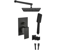 SAPHO SPECTRE podomítkový sprchový set s pákovou baterií, 2 výstupy, černá mat SAPHO SPECTRE podomítkový sprchový set s pákovou baterií, 2 výstupy, černá mat