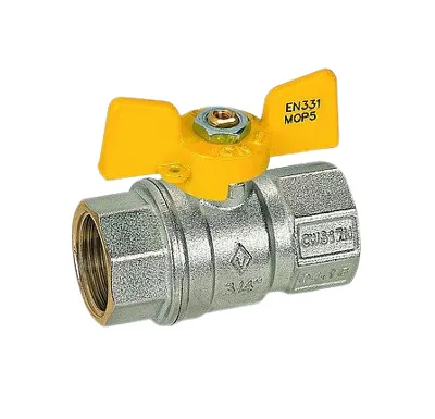 Kulový kohout plyn motýl DN  8 - 1/4"