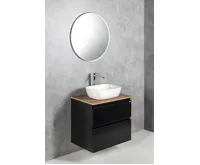 AQUALINE ALTAIR umyvadlová skříňka 86,5x60x45cm, černá mat (3)