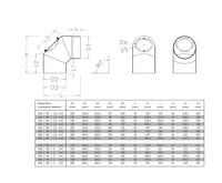 HS Flamingo Koleno 90°/180 mm/1,5 mm s čistícím otvorem (2)