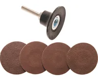 BGS Brusné disky pr. 50 mm, unašeč s dříkem, 5 dílů