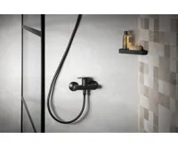 AQUALINE LOTTA nástěnná sprchová baterie, černá mat (3)