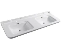 KERASAN WALDORF keramické dvojumyvadlo 150x55cm, bílá KERASAN WALDORF keramické dvojumyvadlo 150x55cm, bílá