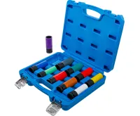 BGS Sada nástrčných hlavic ,  12,5 mm (1/2") ,  15–24 mm a speciální šrouby pro kola ,  10díln (2)