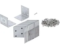 BGS Spojovací plechy | nerezová ocel | 40 x 40 x 40 mm | výhodná sada | 25 ks - BGS 80333 (1)