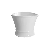 POLYSAN DELONIX volně stojící vana litý mramor 170x84x61,5cm, bílá (6)