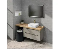 SAPHO AVICE deska pod umyvadlo 150,7x48,8cm, tl.5cm, dub rover (2)